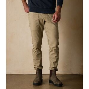 NWT The Normal Brand Men's James Canvas Pant in Khaki XL